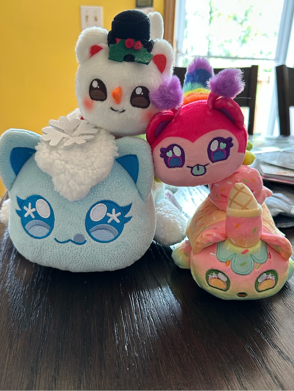 Set of 4, HTF Aphmau Meemeow mystery plushies.